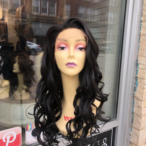 Full lace Wig long loose curl Ask color main image 4